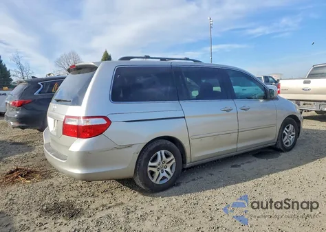 2007 Honda Odyssey Ex z USA, uszkodzony, nr VIN 5FNRL38457B418461